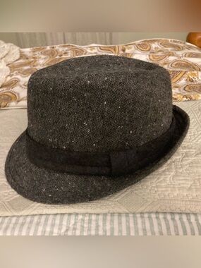 Goodfellow & Co Gray Speckled Fedora Hat Inner Band Size M/L